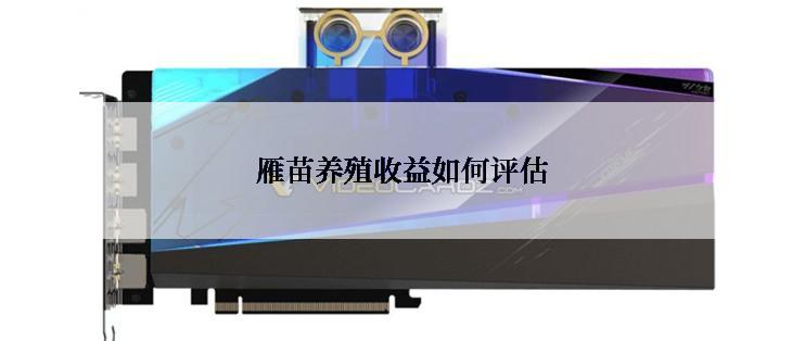 雁苗养殖收益如何评估