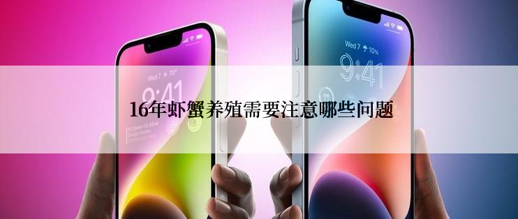  16年虾蟹养殖需要注意哪些问题