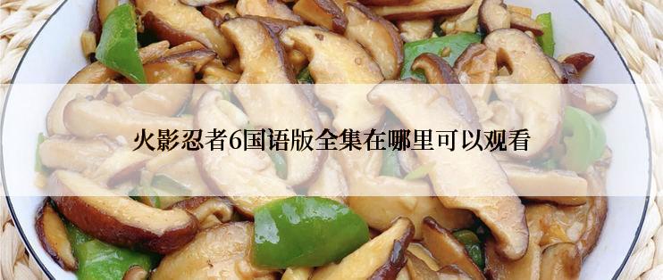 火影忍者6国语版全集在哪里可以观看
