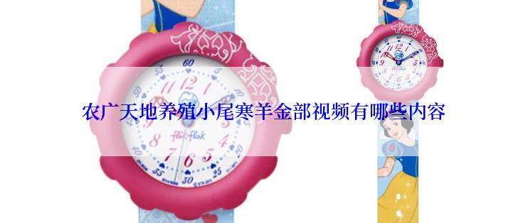 农广天地养殖小尾寒羊金部视频有哪些内容