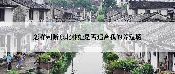 怎样判断东北林蛙是否适合我的养殖场