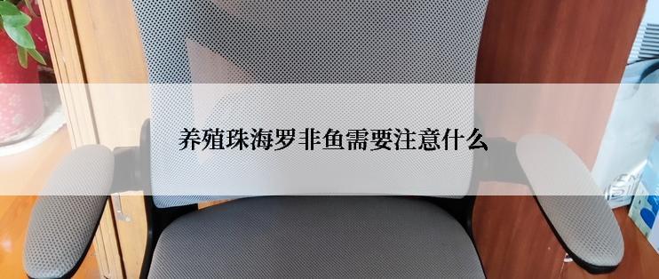  养殖珠海罗非鱼需要注意什么