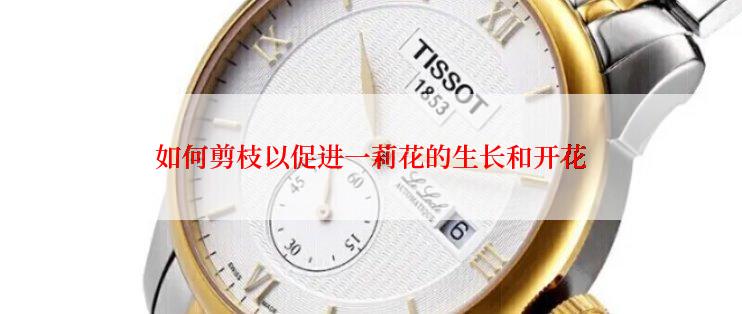 如何剪枝以促进一莉花的生长和开花