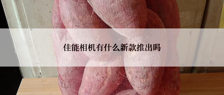 佳能相机有什么新款推出吗