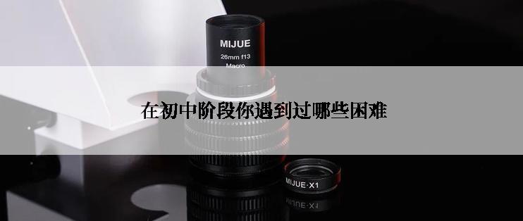  在初中阶段你遇到过哪些困难