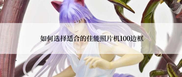  如何选择适合的佳能照片机100边框