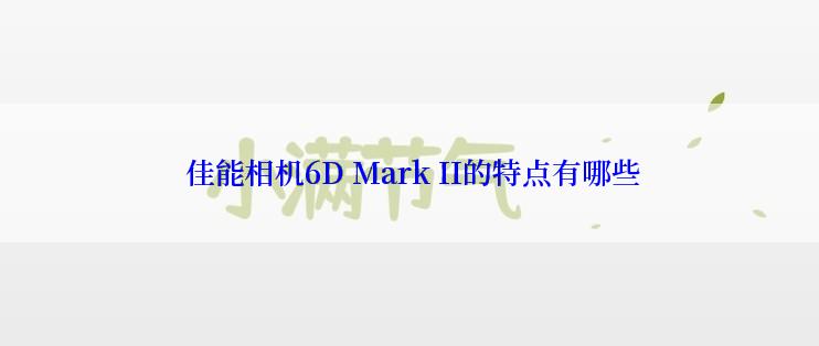  佳能相机6D Mark II的特点有哪些