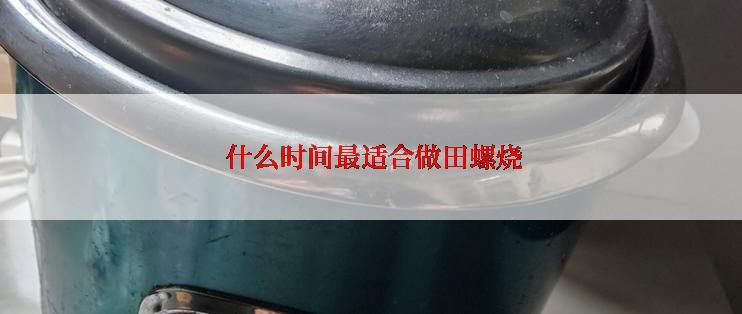  什么时间最适合做田螺烧